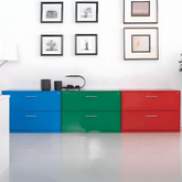 HLC Slim Edged Wide Lateral Steel Drawer File Cabinet with Metal Handle - Gavisco Office Furniture